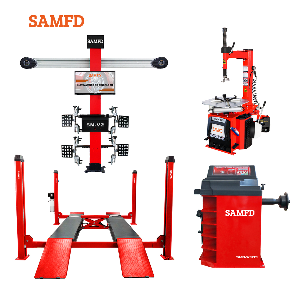 Tire Changer Machine - Macchina per Allineamento Ruote 3D, Sollevatore